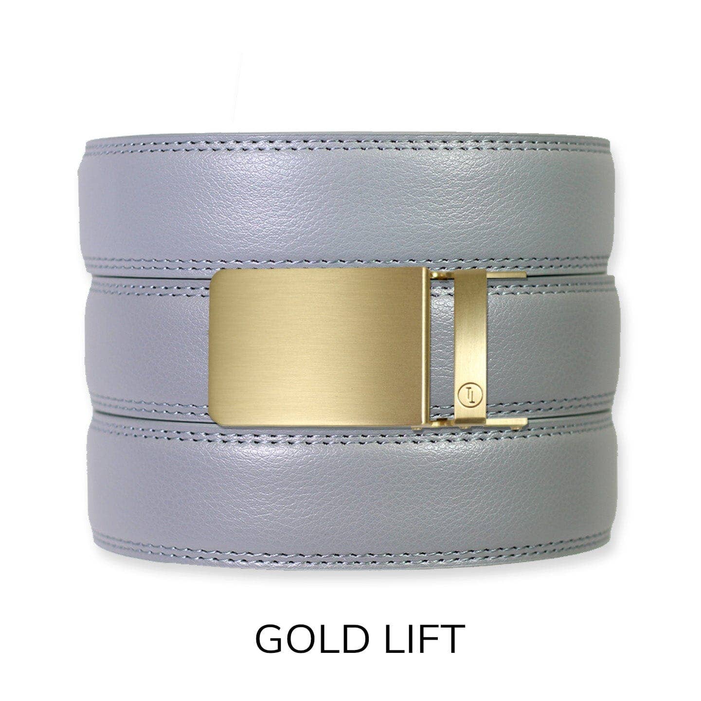 Tough Apparel Tough Apparel - Slate Leather Ratchet Belt & Buckle Set: Brushed Silver