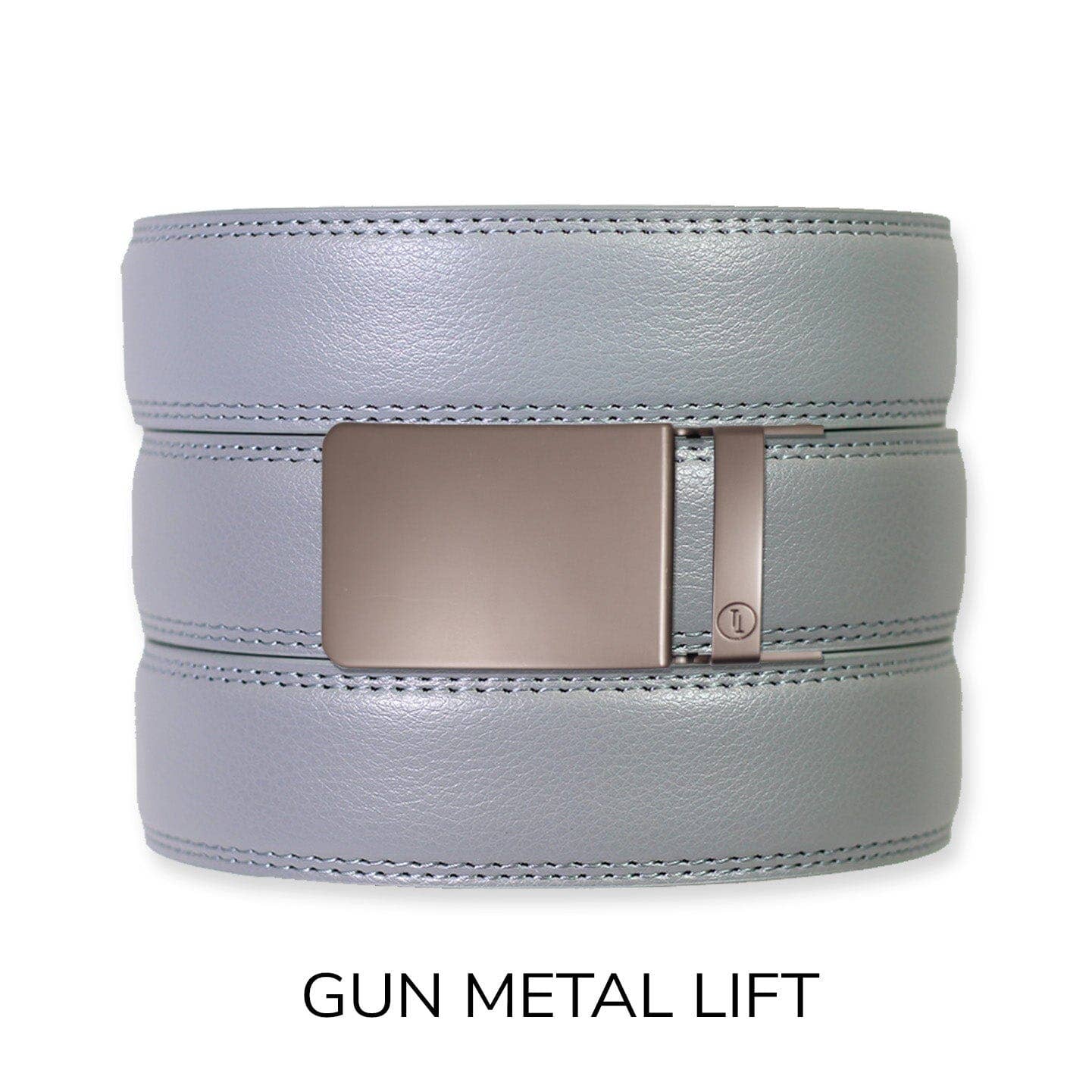 Tough Apparel Tough Apparel - Slate Leather Ratchet Belt & Buckle Set: Brushed Silver