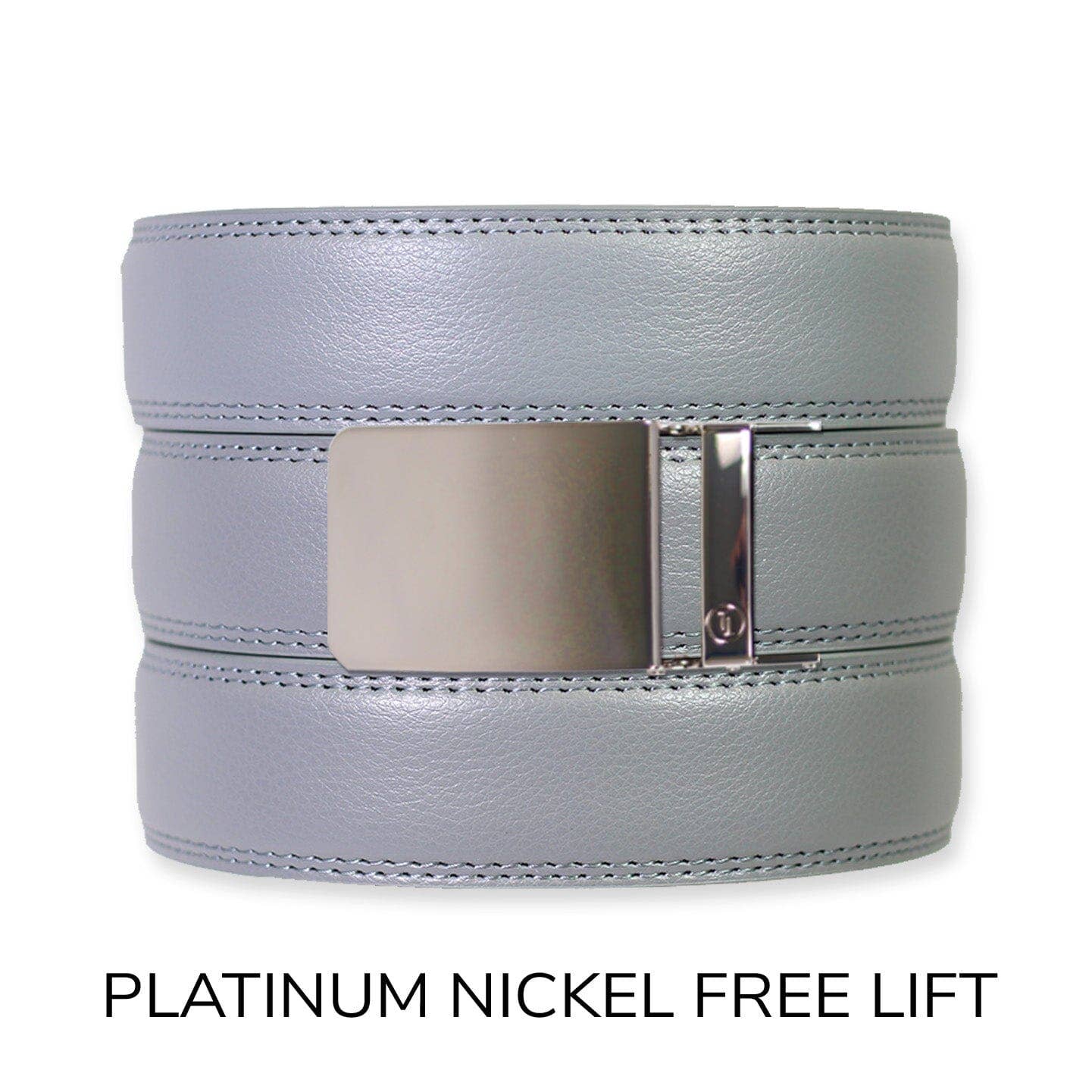 Tough Apparel Tough Apparel - Slate Leather Ratchet Belt & Buckle Set: Brushed Silver