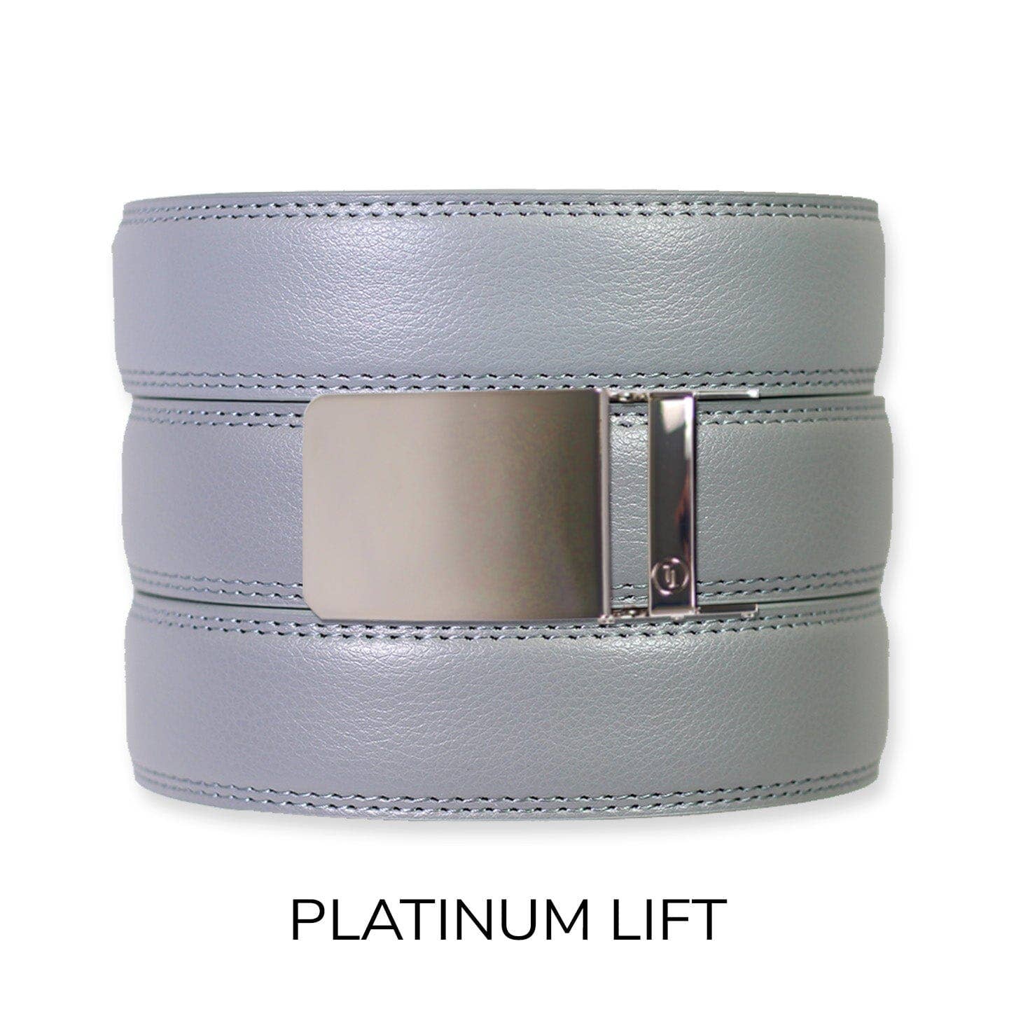 Tough Apparel Tough Apparel - Slate Leather Ratchet Belt & Buckle Set: Brushed Silver