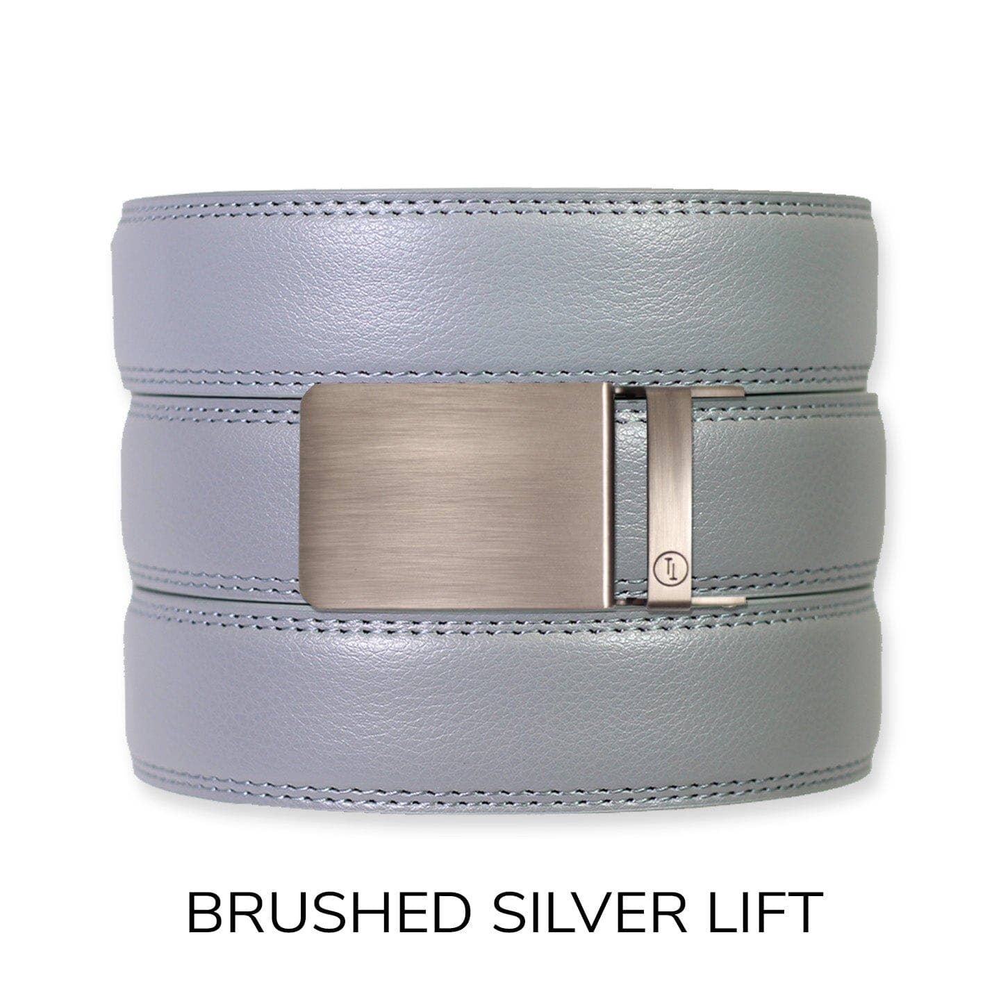Tough Apparel Tough Apparel - Slate Leather Ratchet Belt & Buckle Set: Brushed Silver