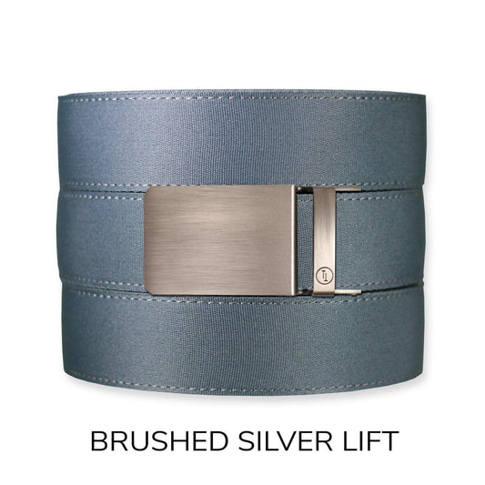 Tough Apparel Tough Apparel - Steel Canvas+ Ratchet Belt & Buckle Set: Brushed Silver