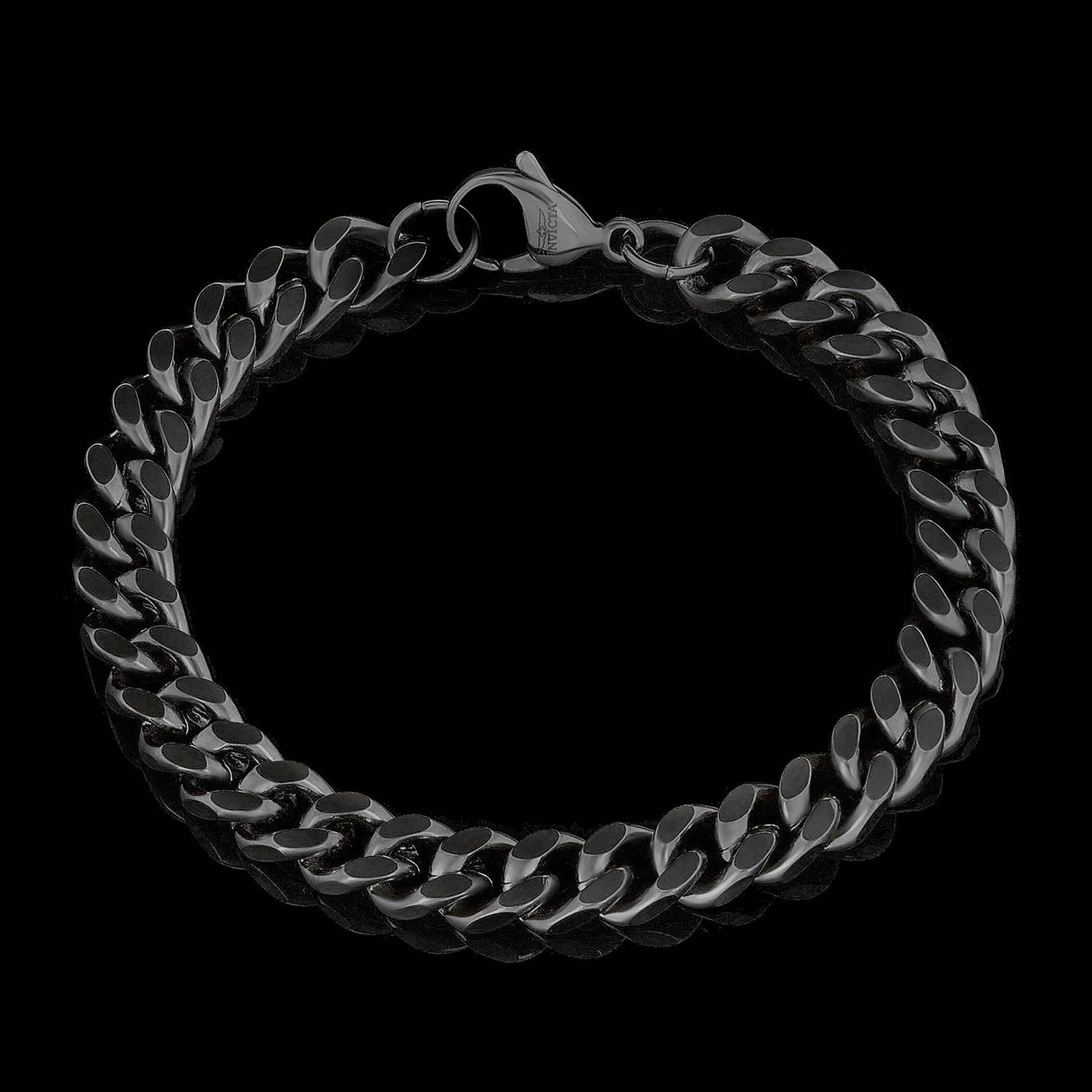 West Coast Jewelry Bracelet West Coast Jewelry - Invicta Jewelry Curb Chain Steel Bracelet (8.5mm) - 8.5": Gold