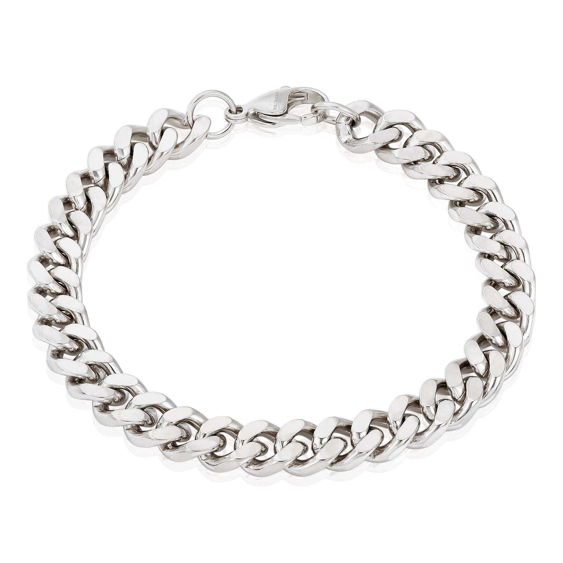 West Coast Jewelry Bracelet West Coast Jewelry - Invicta Jewelry Curb Chain Steel Bracelet (8.5mm) - 8.5": Gold