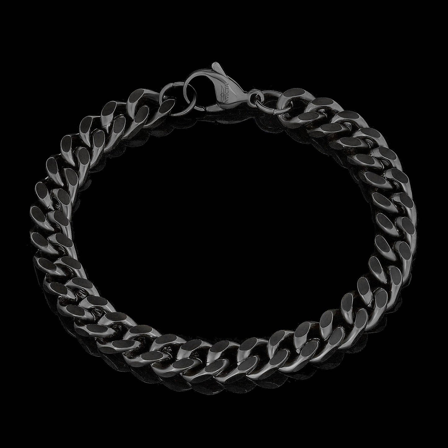 West Coast Jewelry Bracelet West Coast Jewelry - Invicta Jewelry Curb Chain Steel Bracelet (8.5mm) - 8.5": Silver