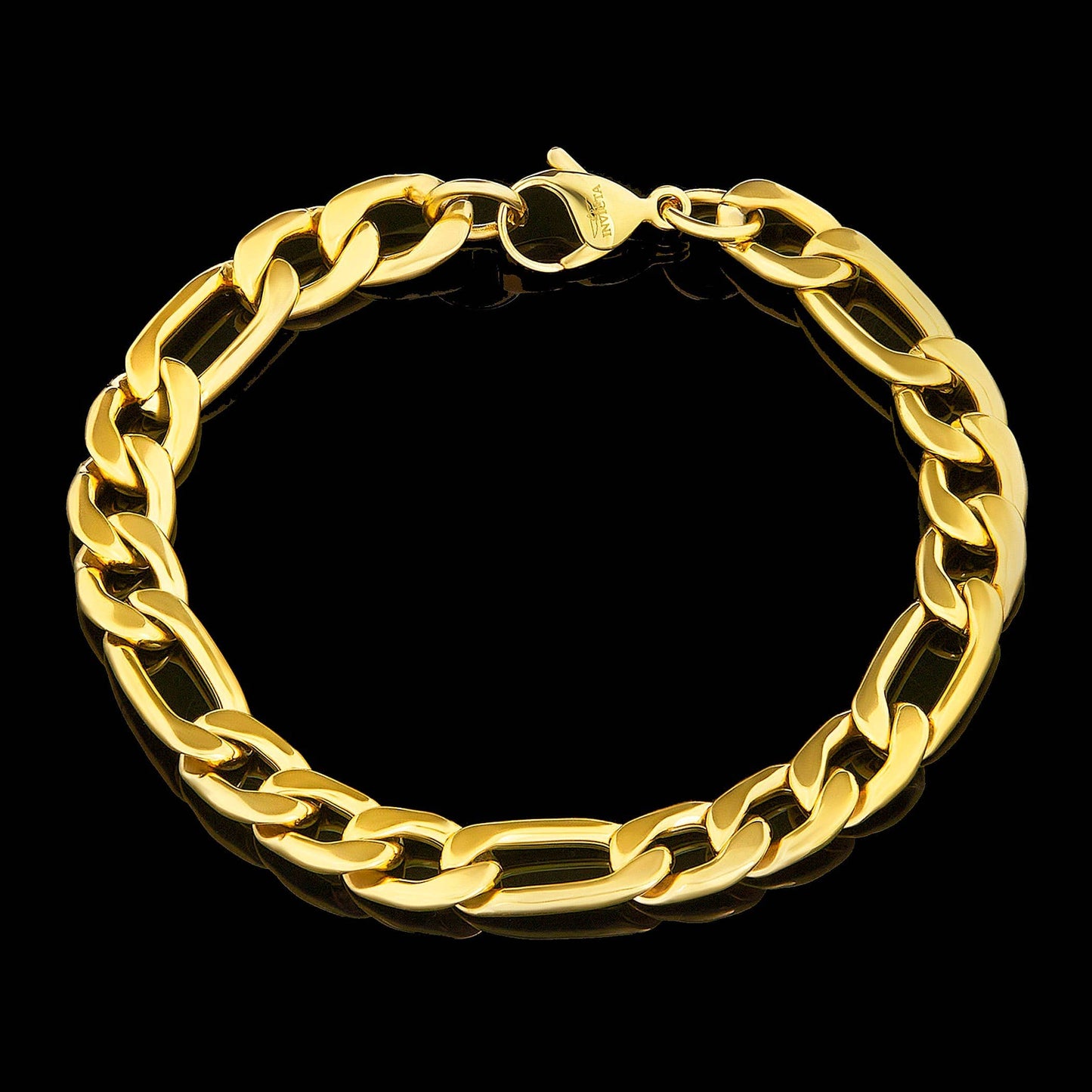 West Coast Jewelry Bracelet West Coast Jewelry - Invicta Jewelry Figaro Chain Steel Bracelet (9.3mm) - 8.75": Silver