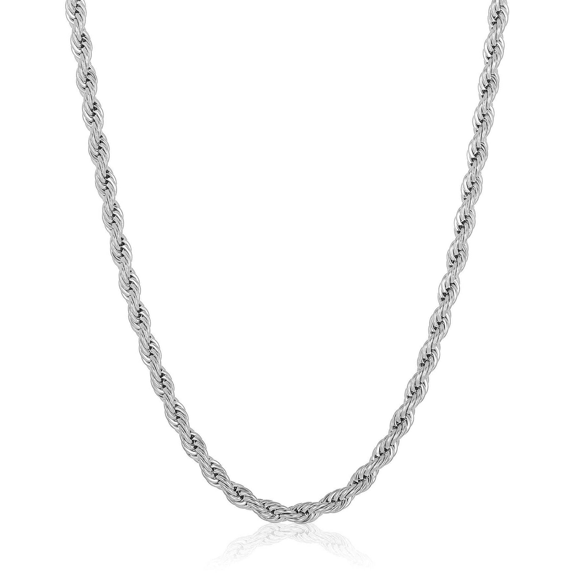 West Coast Jewelry West Coast Jewelry - Crucible 6mm Rope Chain Stainless Steel Necklace - 26": Gold