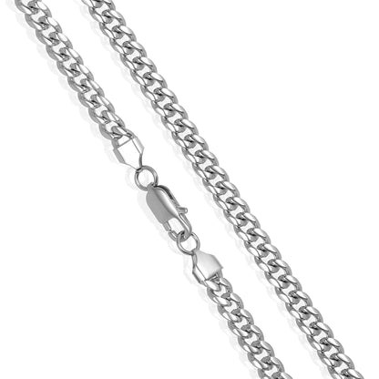 West Coast Jewelry West Coast Jewelry - Crucible Rounded Curb Chain Steel Necklace (7mm) - 26": Silver