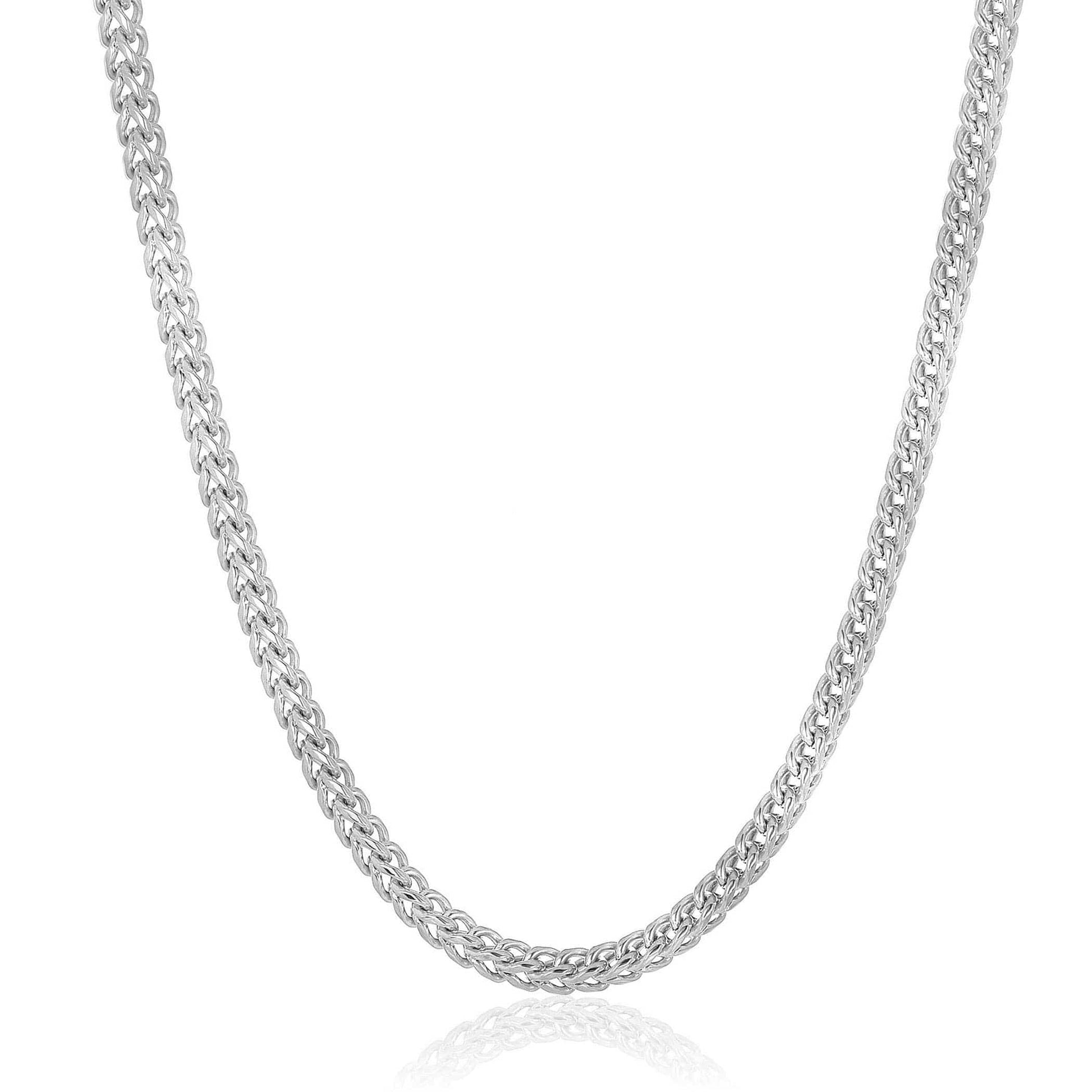 West Coast Jewelry West Coast Jewelry - Crucible Rounded Franco Chain Steel Necklace (5mm) - 24": Gold