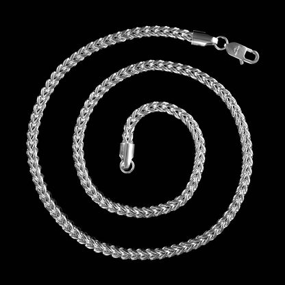 West Coast Jewelry West Coast Jewelry - Crucible Rounded Franco Chain Steel Necklace (5mm) - 24": Gold