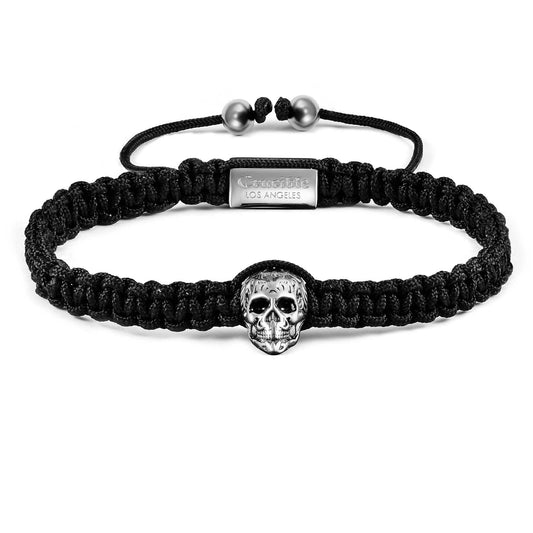West Coast Jewelry West Coast Jewelry - Crucible Skull Nylon Rope Cord Adjustable Bracelet