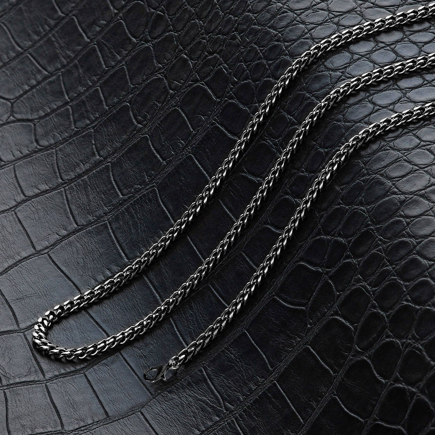 West Coast Jewelry West Coast Jewelry - Curb Chain Steel Necklace 3.5mm Width - 24 Inches: Silver