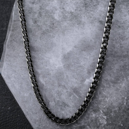 West Coast Jewelry West Coast Jewelry - Curb Chain Steel Necklace 3.5mm Width - 24 Inches: Silver
