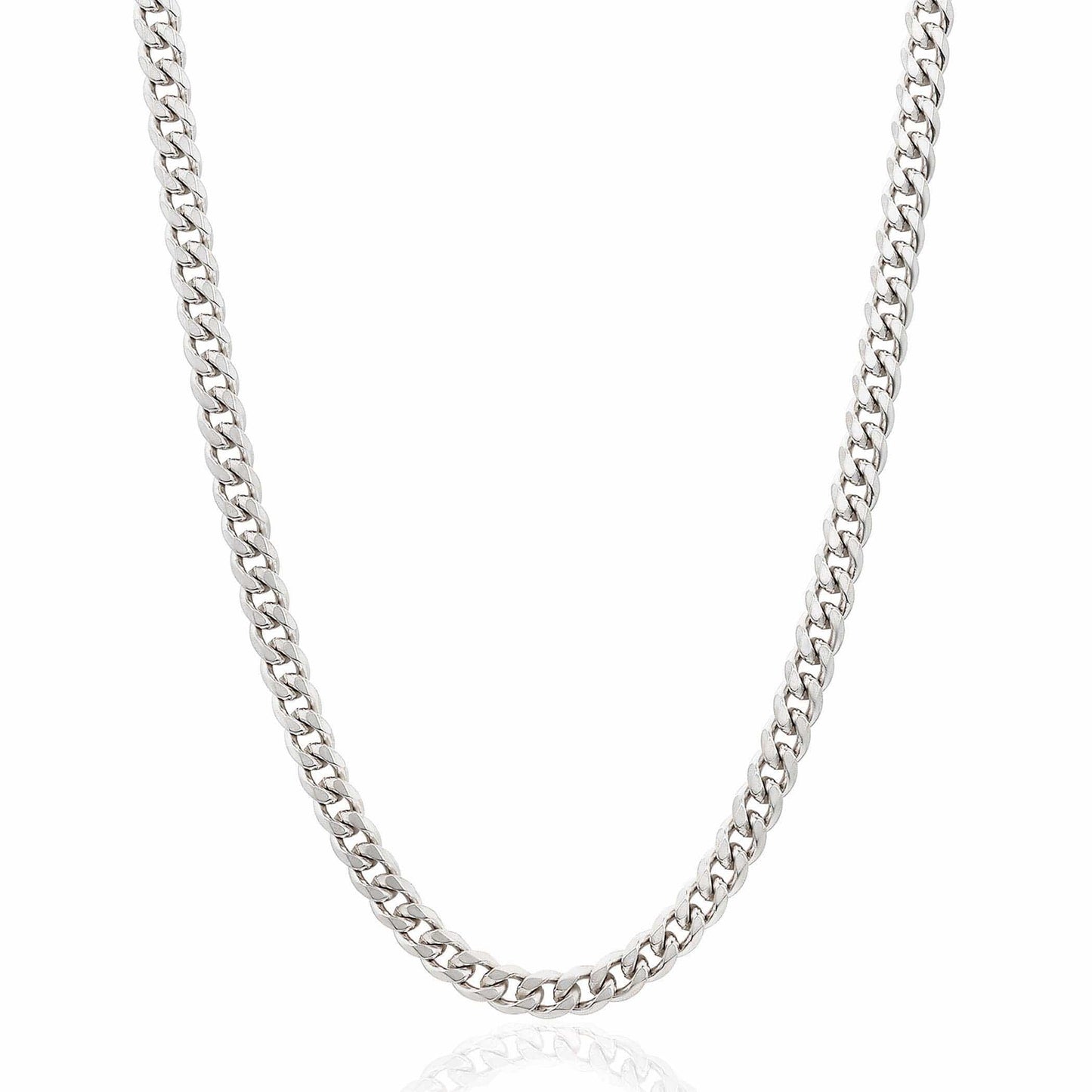 West Coast Jewelry West Coast Jewelry - Invicta Jewelry Curb Chain Steel Necklace (6mm) - 24": Black