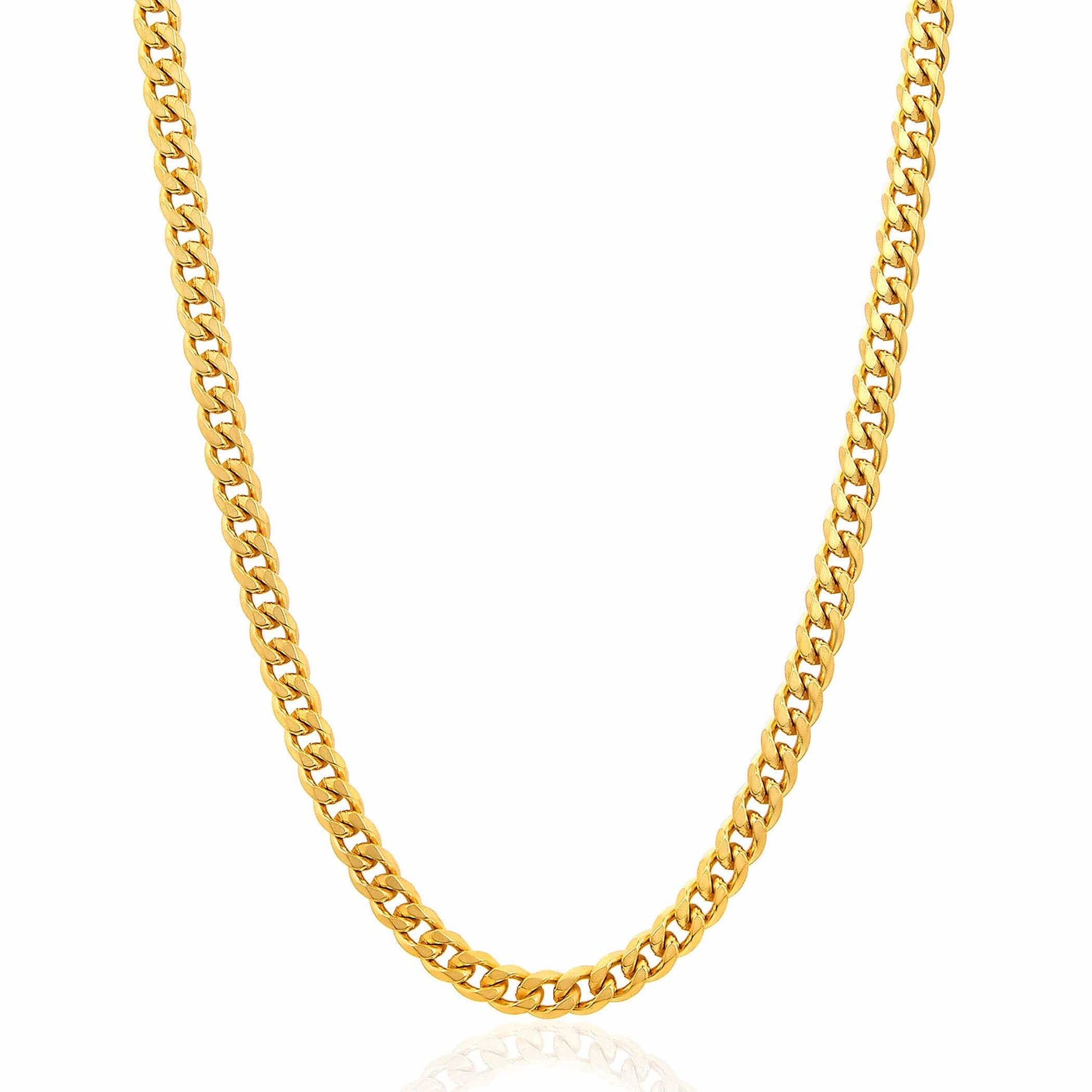 West Coast Jewelry West Coast Jewelry - Invicta Jewelry Curb Chain Steel Necklace (6mm) - 24": Silver