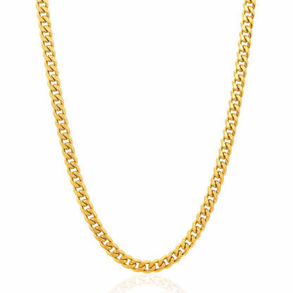 West Coast Jewelry West Coast Jewelry - Invicta Jewelry Curb Chain Steel Necklace (6mm) - 24": Silver