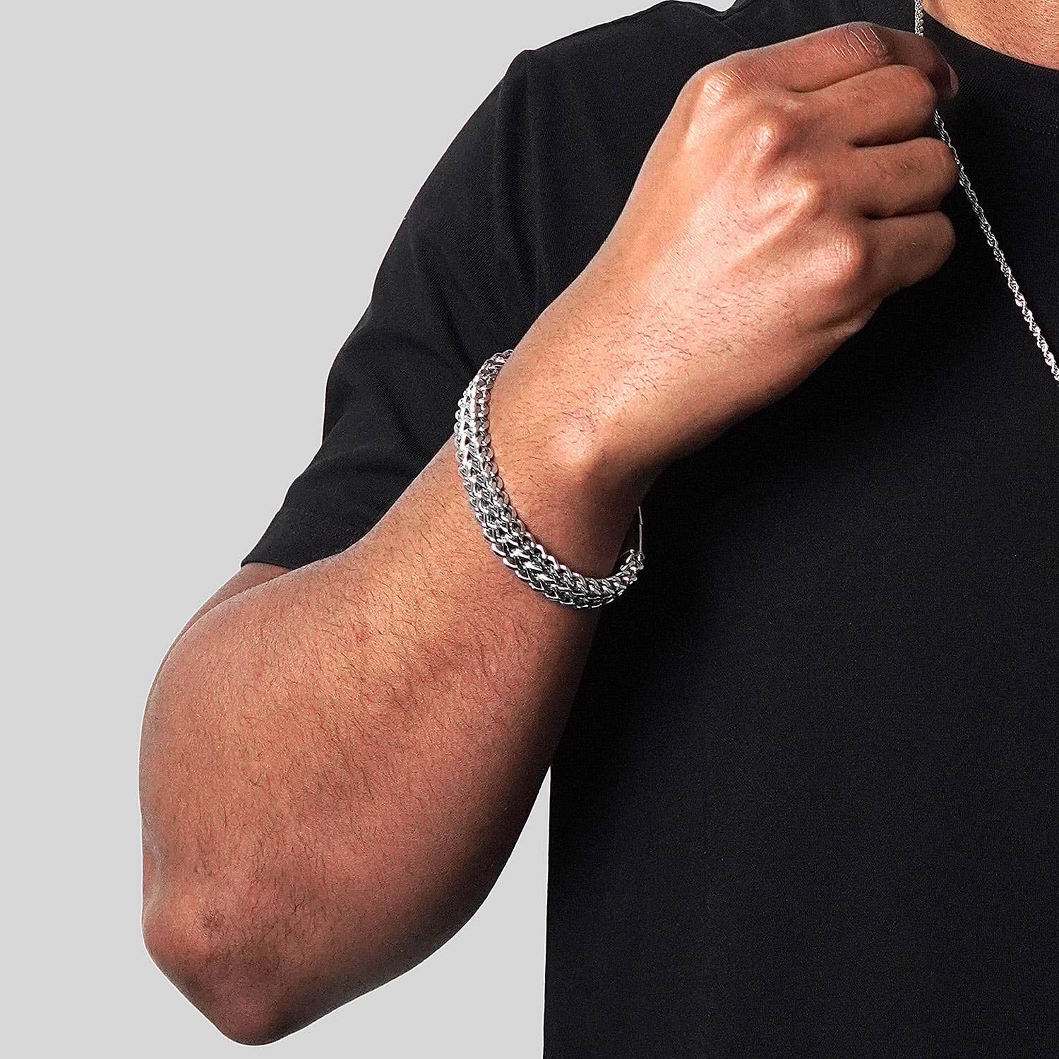 West Coast Jewelry West Coast Jewelry - Invicta Jewelry Double Franco Chain Bracelet (14mm) - 8.75"