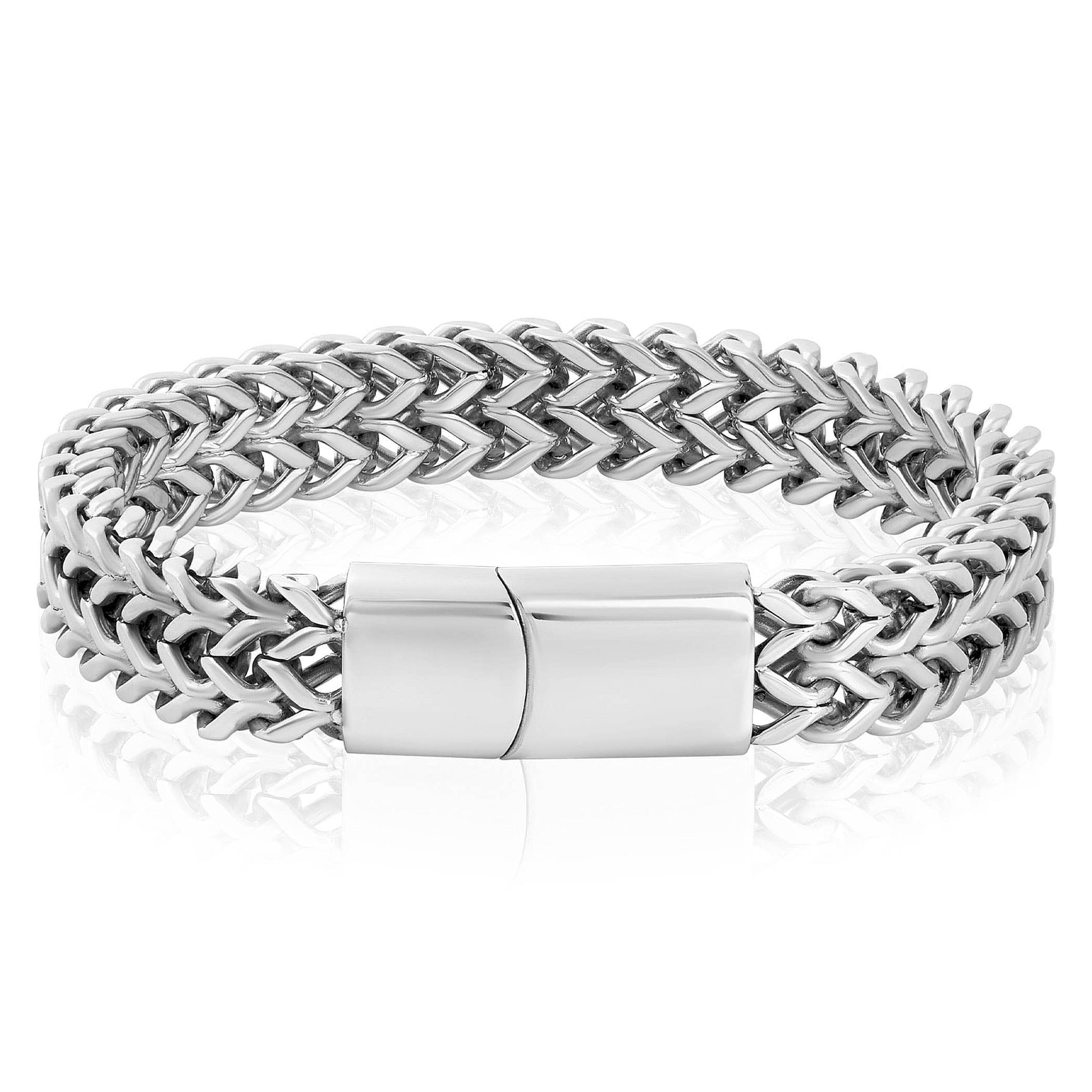West Coast Jewelry West Coast Jewelry - Invicta Jewelry Double Franco Chain Bracelet (14mm) - 8.75"