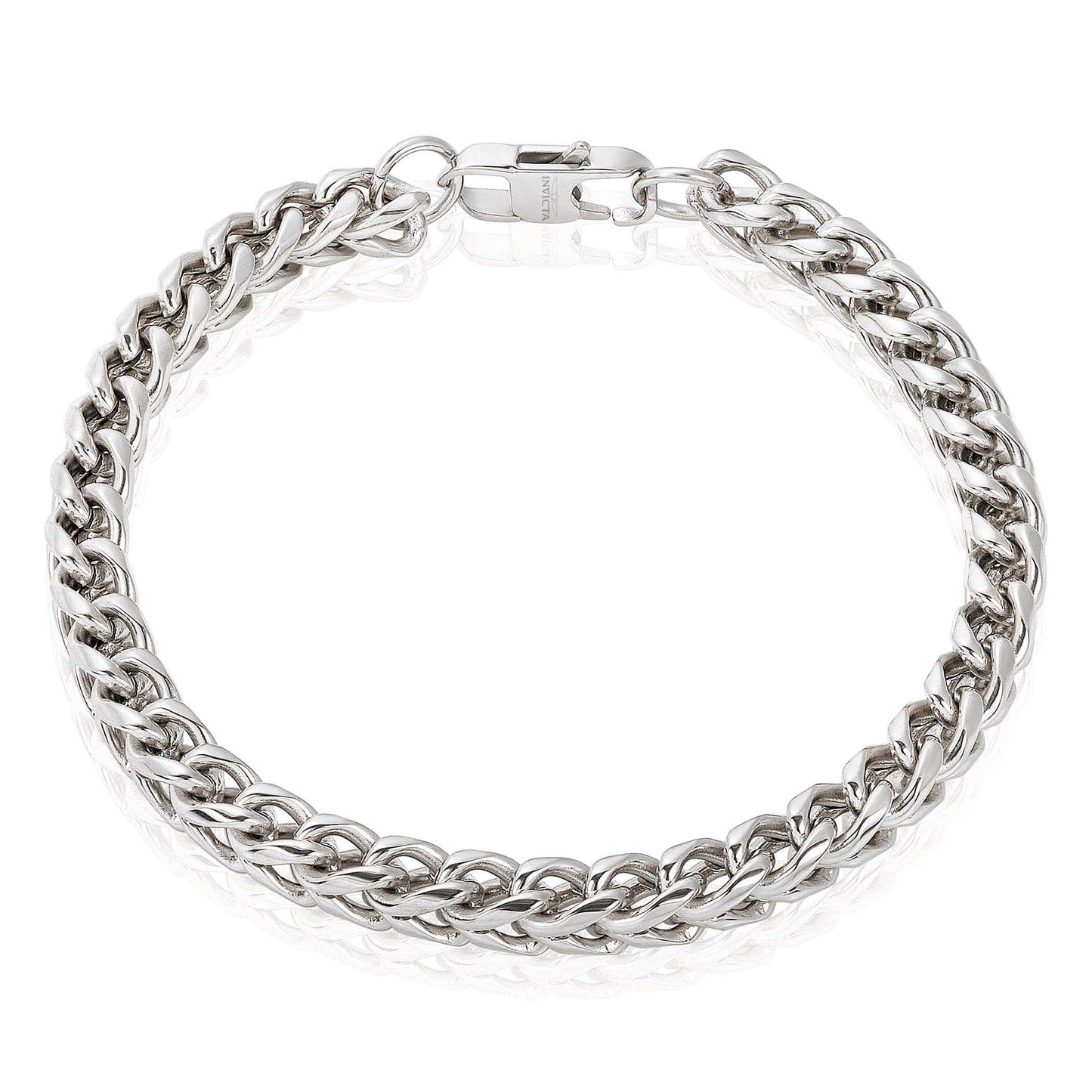 West Coast Jewelry West Coast Jewelry - Invicta Jewelry Franco Chain Steel Bracelet (6mm) 8.5": Gold