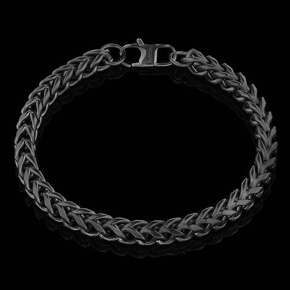 West Coast Jewelry West Coast Jewelry - Invicta Jewelry Franco Chain Steel Bracelet (6mm) 8.5": Silver