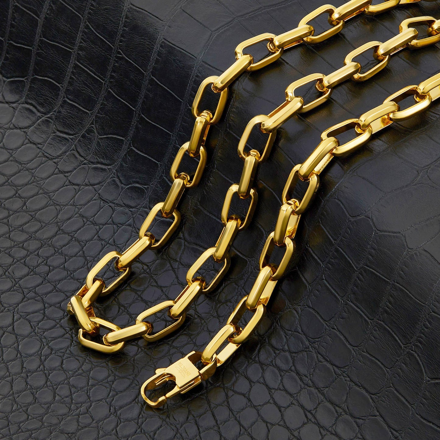 West Coast Jewelry West Coast Jewelry - Invicta Jewelry Large Oval Link Chain Necklace (10mm) - 24": Gold