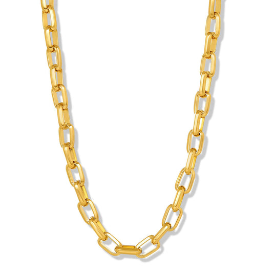 West Coast Jewelry West Coast Jewelry - Invicta Jewelry Large Oval Link Chain Necklace (10mm) - 24": Gold