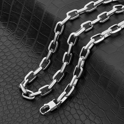 West Coast Jewelry West Coast Jewelry - Invicta Jewelry Large Oval Link Chain Necklace (10mm) - 24": Silver