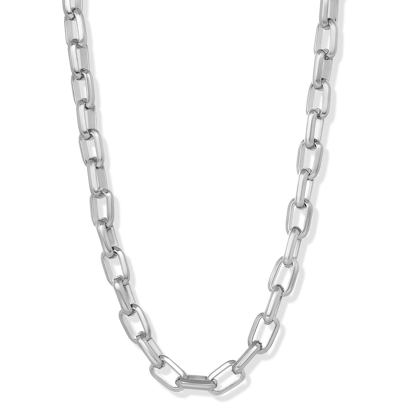 West Coast Jewelry West Coast Jewelry - Invicta Jewelry Large Oval Link Chain Necklace (10mm) - 24": Silver