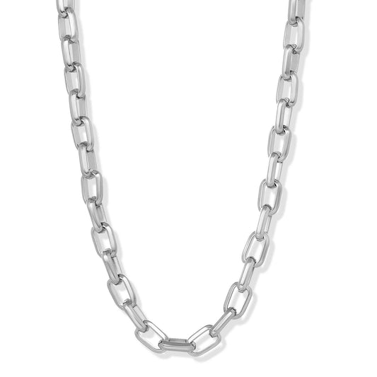 West Coast Jewelry West Coast Jewelry - Invicta Jewelry Large Oval Link Chain Necklace (10mm) - 24": Silver