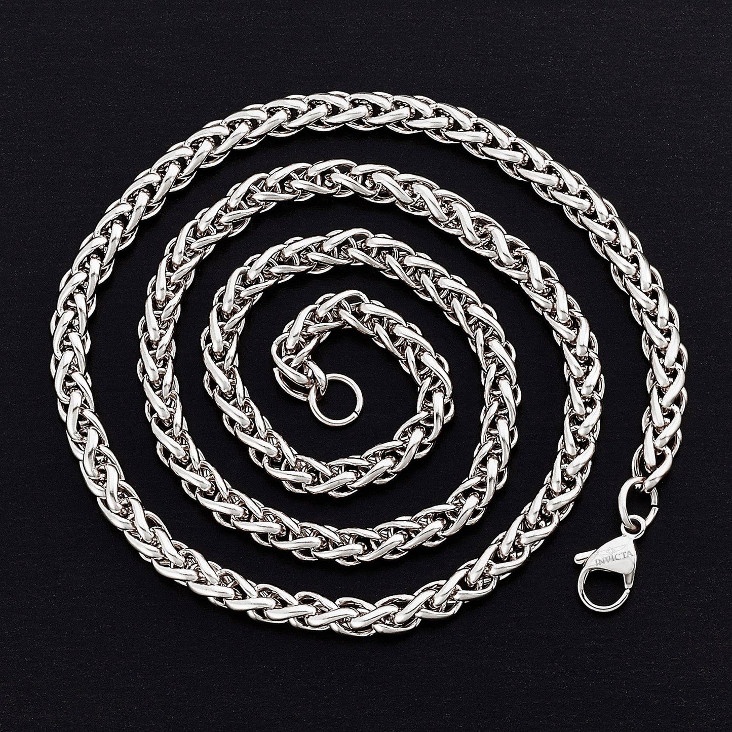 West Coast Jewelry West Coast Jewelry - Invicta Jewelry Spiga Wheat Chain Necklace (8mm) - 24": Gold