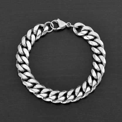 West Coast Jewelry West Coast Jewelry - Men's Beveled Curb Chain Bracelet