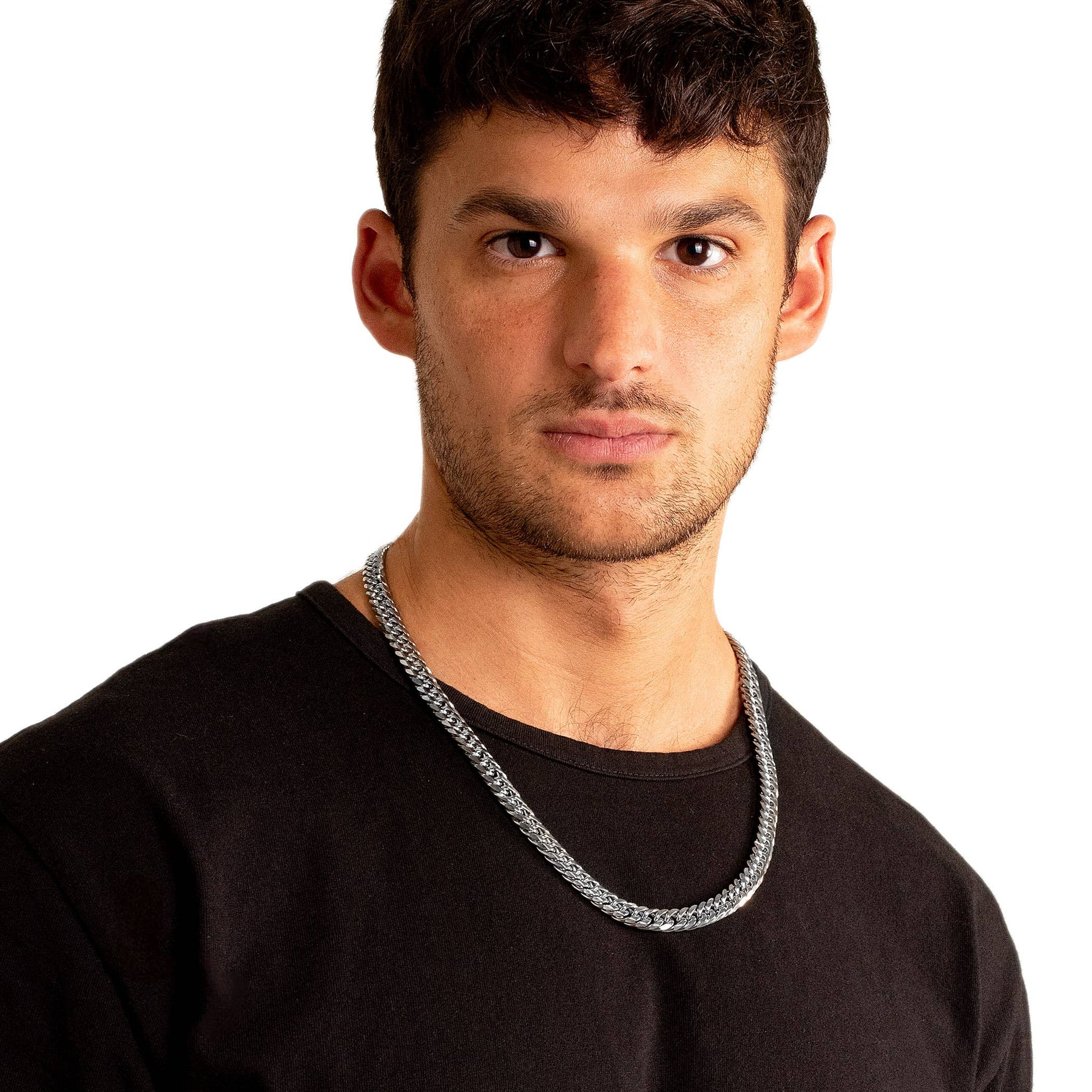 West Coast Jewelry West Coast Jewelry - Men's Stainless Steel Curb Chain Necklace (10mm) - 24"