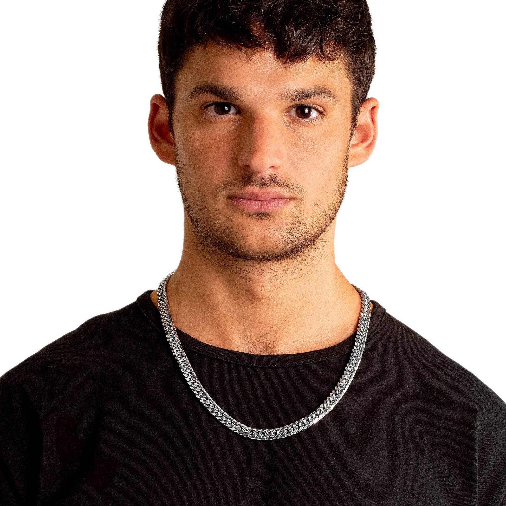 West Coast Jewelry West Coast Jewelry - Men's Stainless Steel Curb Chain Necklace (10mm) - 24"