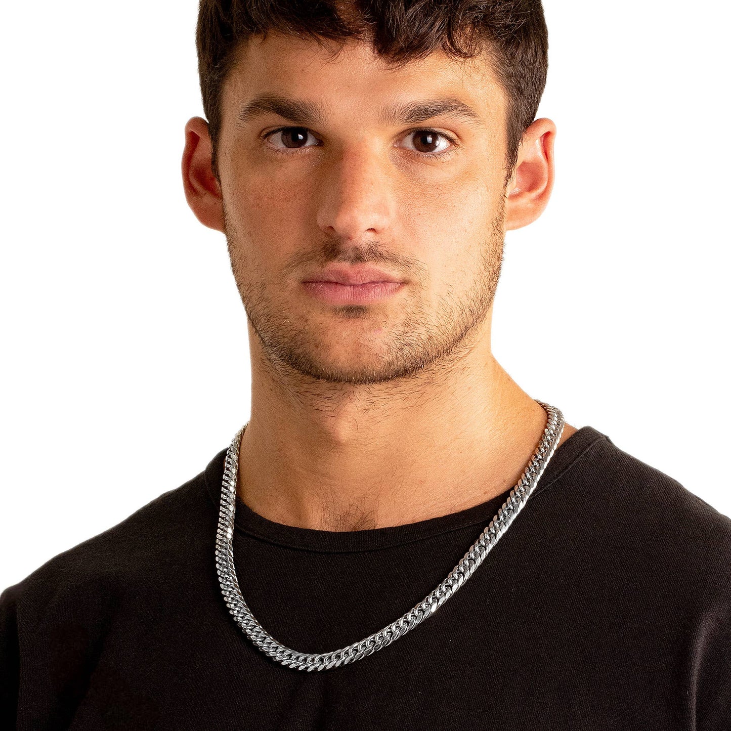 West Coast Jewelry West Coast Jewelry - Men's Stainless Steel Curb Chain Necklace (10mm) - 24"