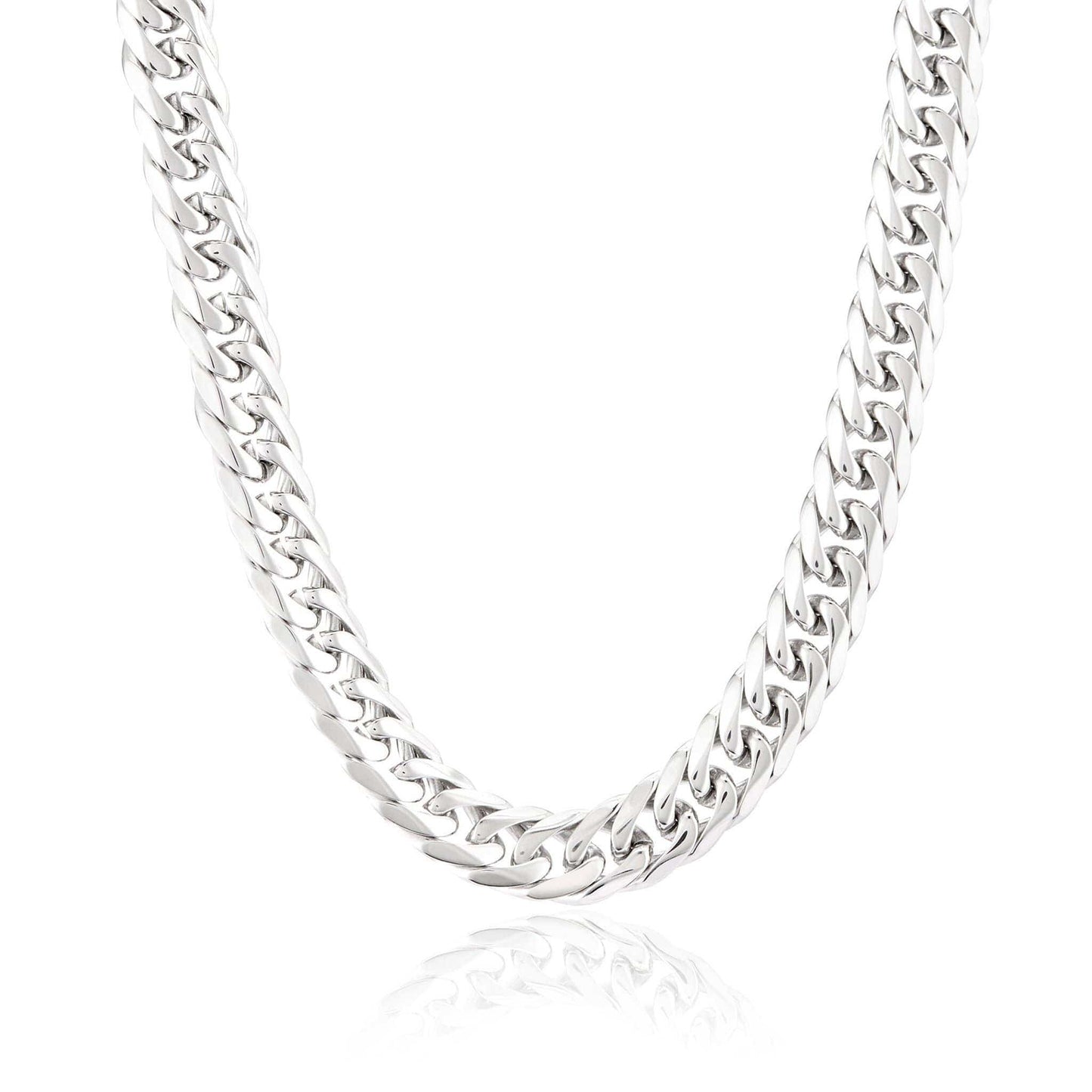 West Coast Jewelry West Coast Jewelry - Men's Stainless Steel Curb Chain Necklace (10mm) - 24"