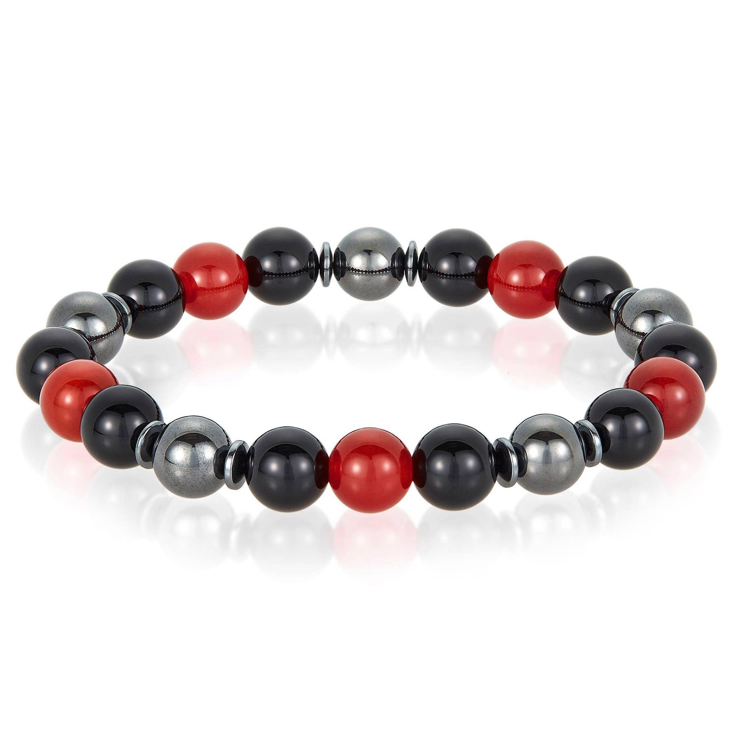 West Coast Jewelry West Coast Jewelry - Natural Stone, Onyx, Hematite Bead Stretch Bracelet (10mm): Tiger Eye