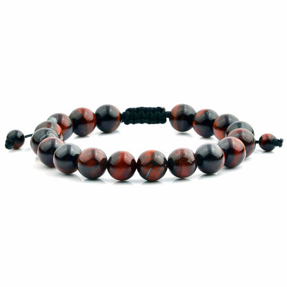 West Coast Jewelry West Coast Jewelry - Polished Natural Stones Bead Adjustable Bracelet: Tiger's Eye