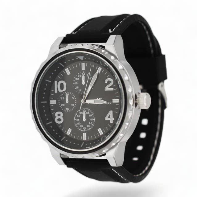 West Coast Jewelry West Coast Jewelry - Traveler 50mm Men's Watch: Black