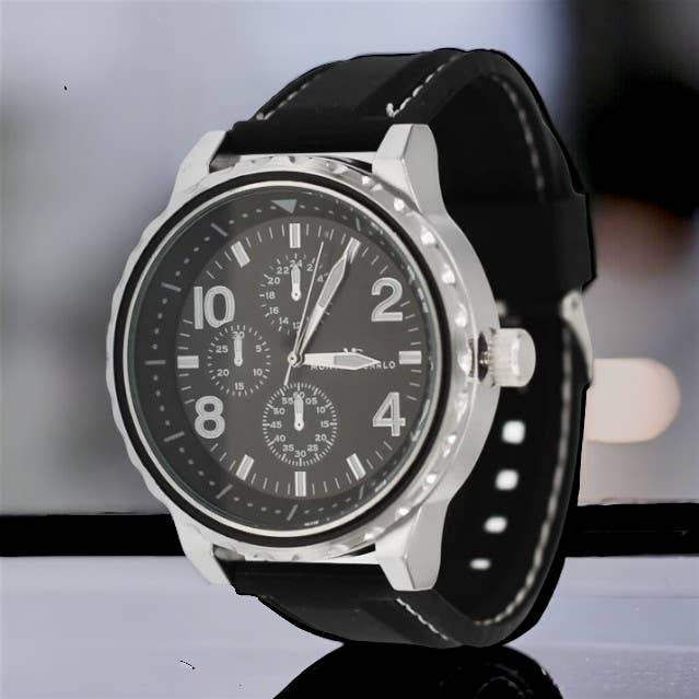 West Coast Jewelry West Coast Jewelry - Traveler 50mm Men's Watch: Black