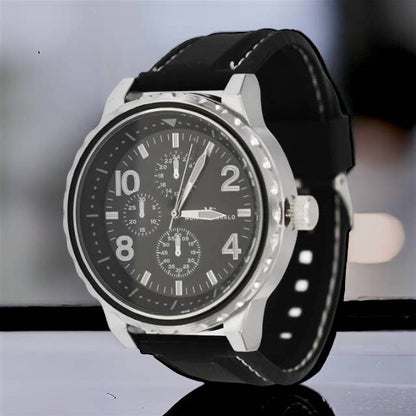 West Coast Jewelry West Coast Jewelry - Traveler 50mm Men's Watch: Black