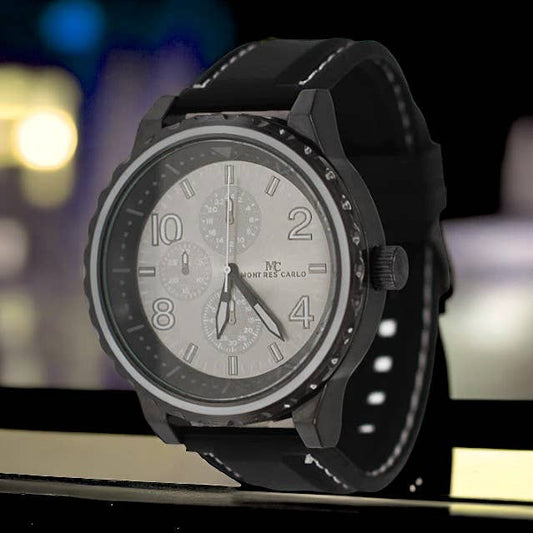 West Coast Jewelry West Coast Jewelry - Traveler 50mm Men's Watch: Black
