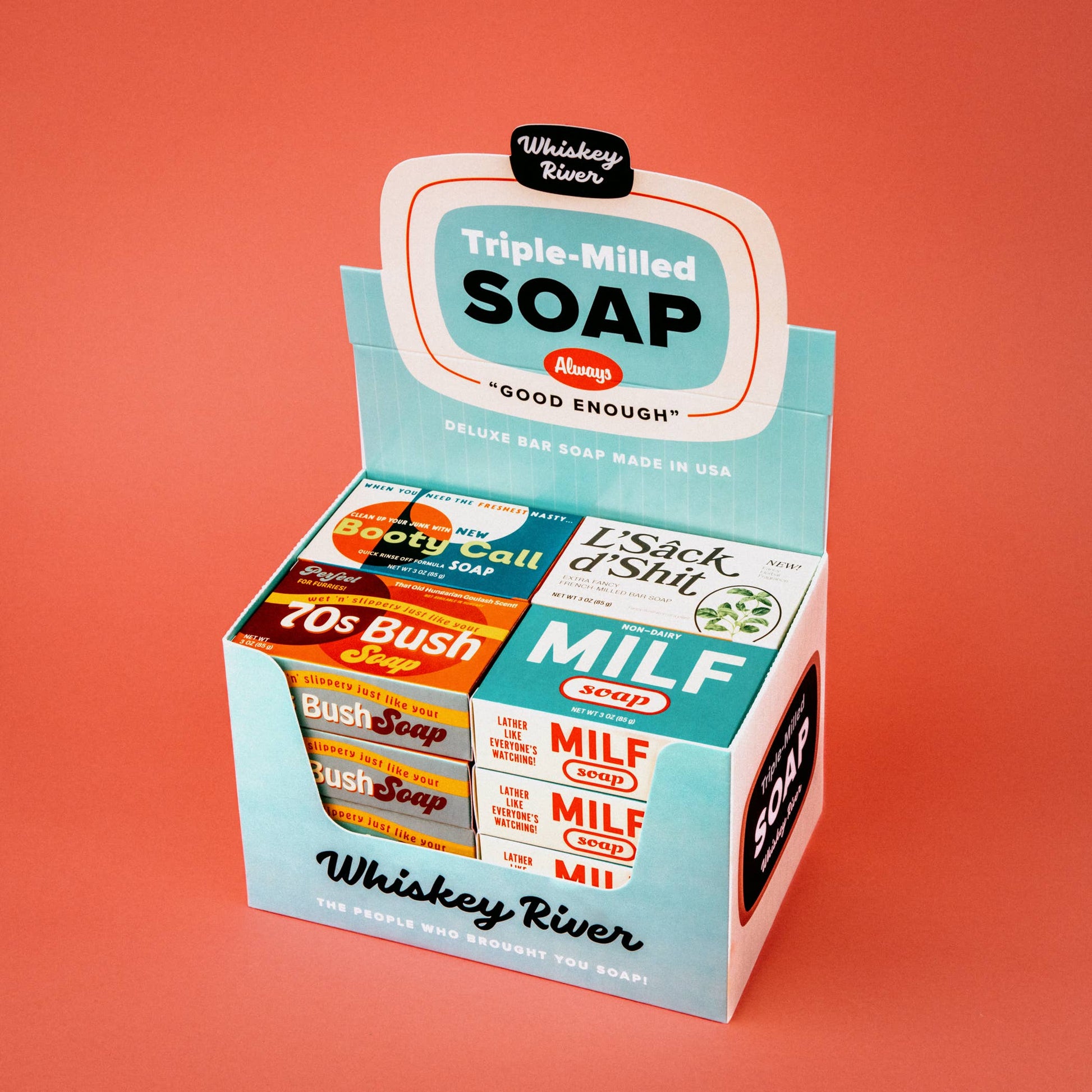 Whiskey River Soap Co. Whiskey River Soap Co. - 70s Bush Triple Milled Boxed Bar Soap | Funny Soap |Fun Gift