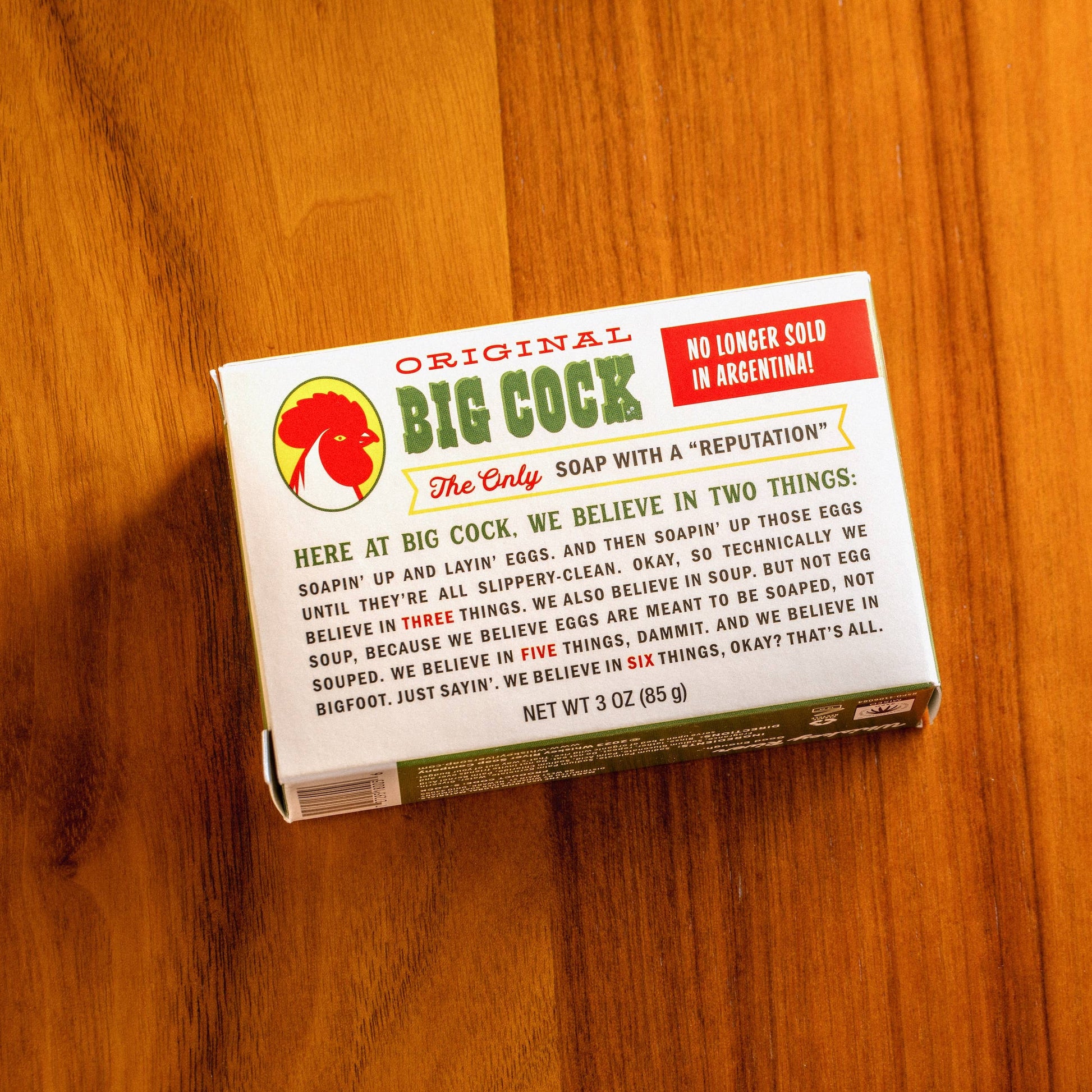 Whiskey River Soap Co. Whiskey River Soap Co. - Big Cock Triple Milled Boxed Bar Soap | Funny Soap