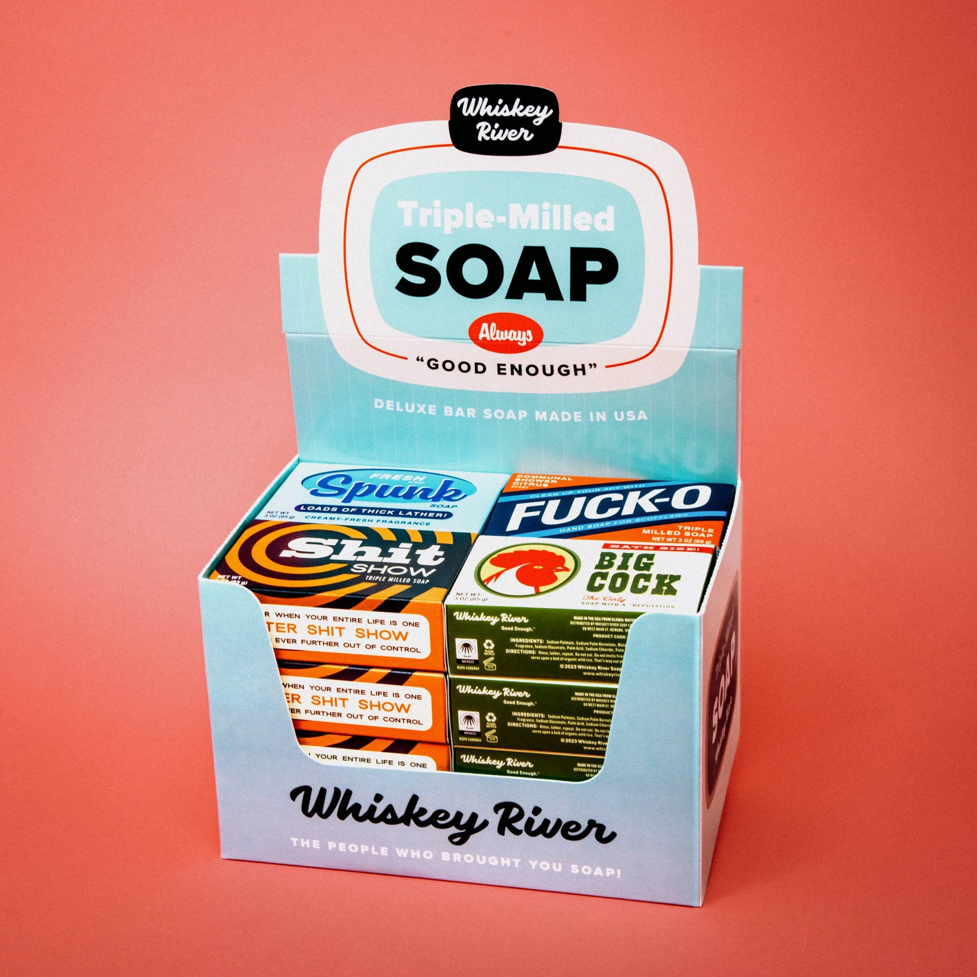 Whiskey River Soap Co. Whiskey River Soap Co. - Big Cock Triple Milled Boxed Bar Soap | Funny Soap