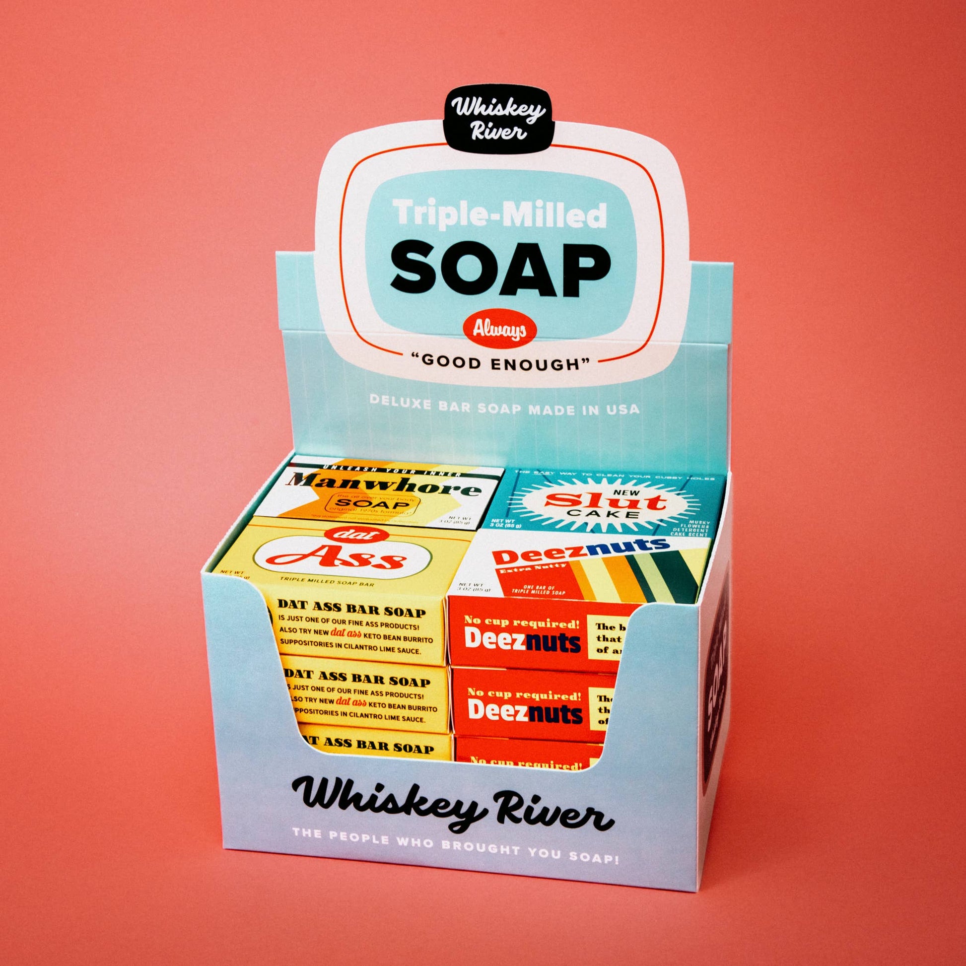 Whiskey River Soap Co. Whiskey River Soap Co. - Deez Nuts Triple Milled Boxed Bar Soap | Funny Soap