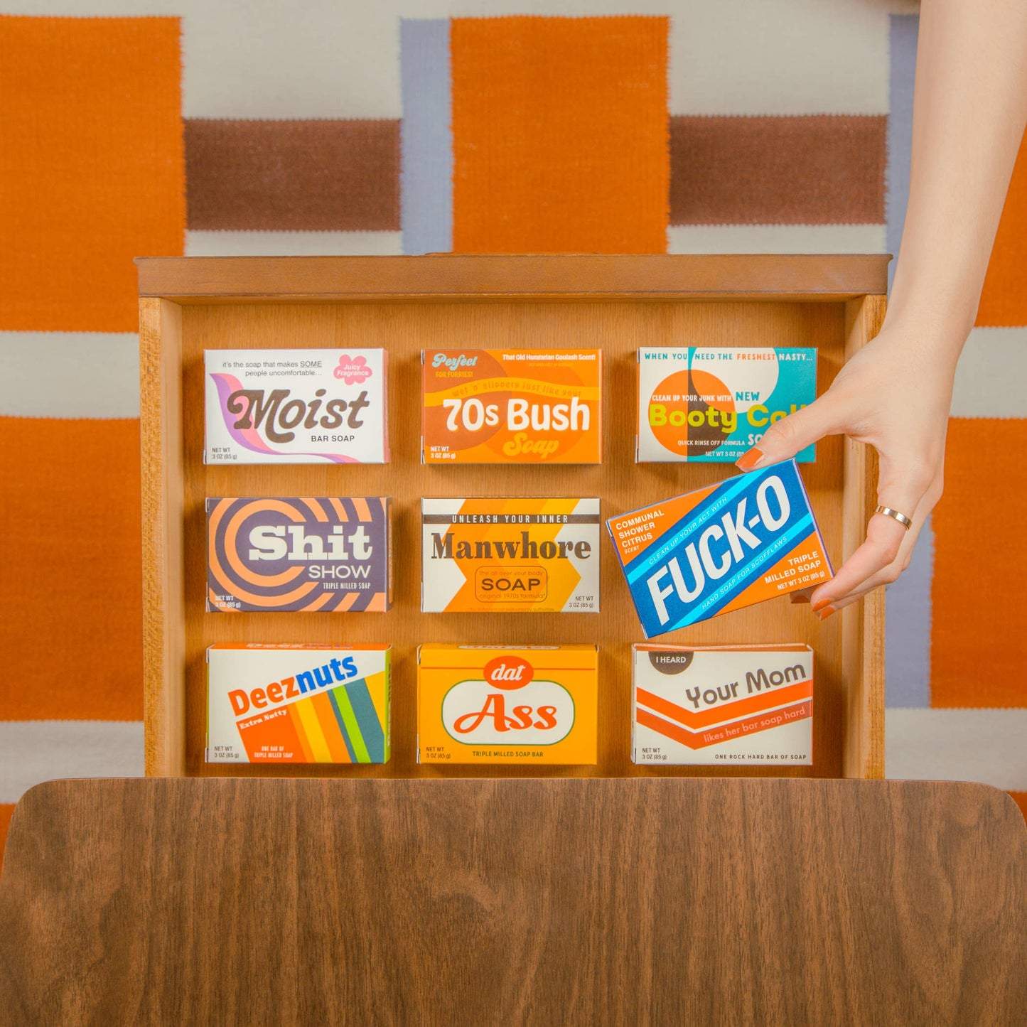 Whiskey River Soap Co. Whiskey River Soap Co. - Deez Nuts Triple Milled Boxed Bar Soap | Funny Soap