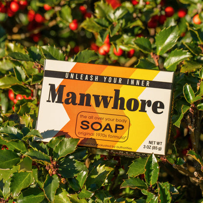 Whiskey River Soap Co. Whiskey River Soap Co. - Manwhore Triple Milled Boxed Bar Soap | Funny Soap