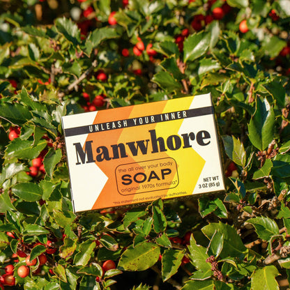 Whiskey River Soap Co. Whiskey River Soap Co. - Manwhore Triple Milled Boxed Bar Soap | Funny Soap