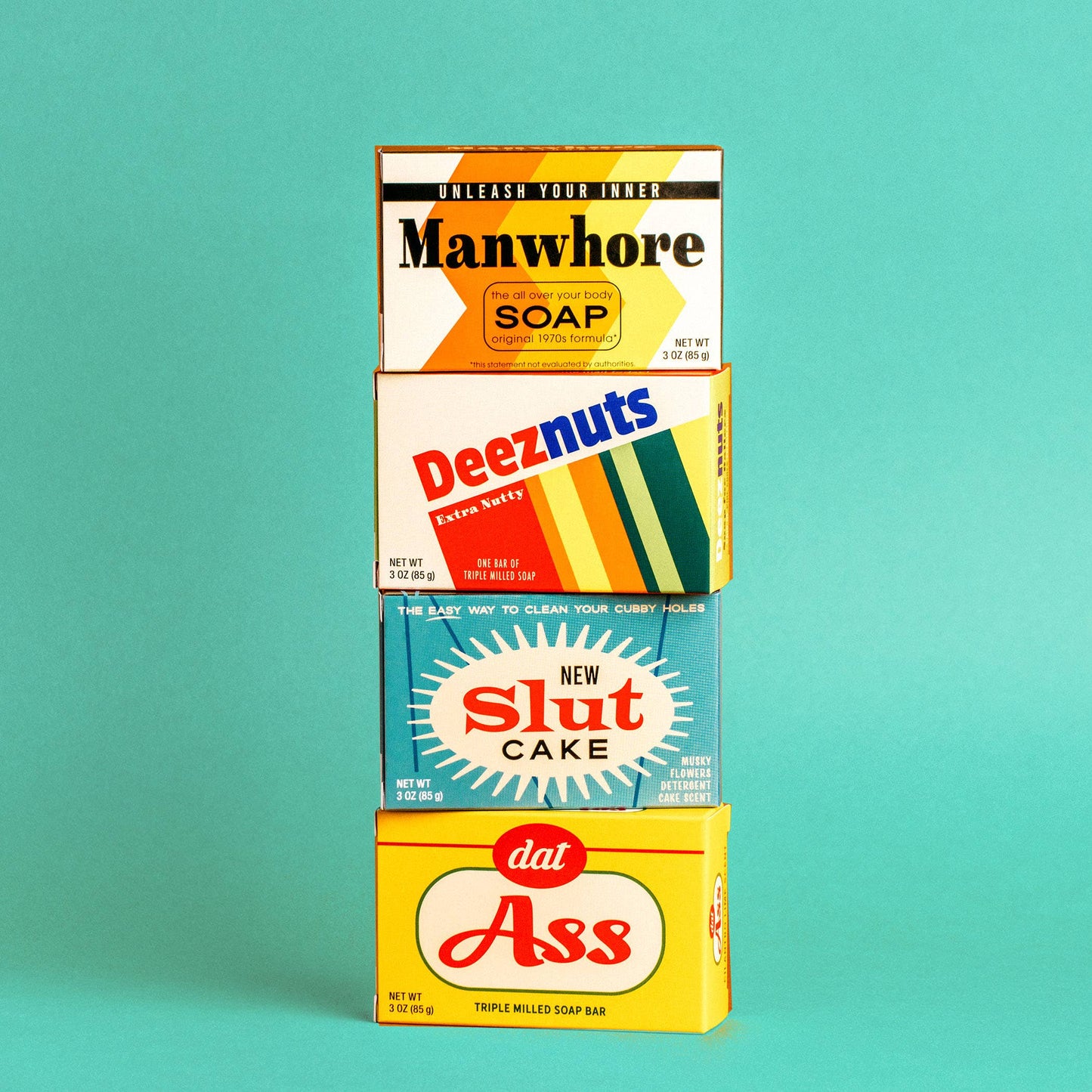 Whiskey River Soap Co. Whiskey River Soap Co. - Manwhore Triple Milled Boxed Bar Soap | Funny Soap