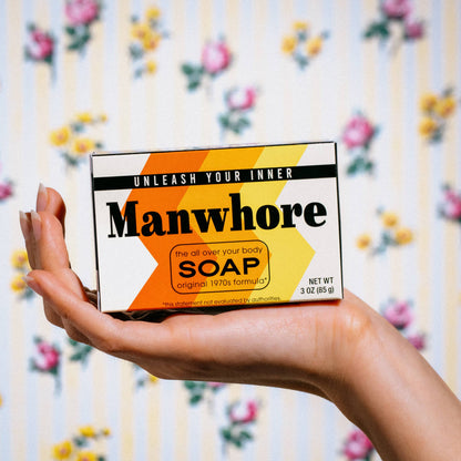 Whiskey River Soap Co. Whiskey River Soap Co. - Manwhore Triple Milled Boxed Bar Soap | Funny Soap